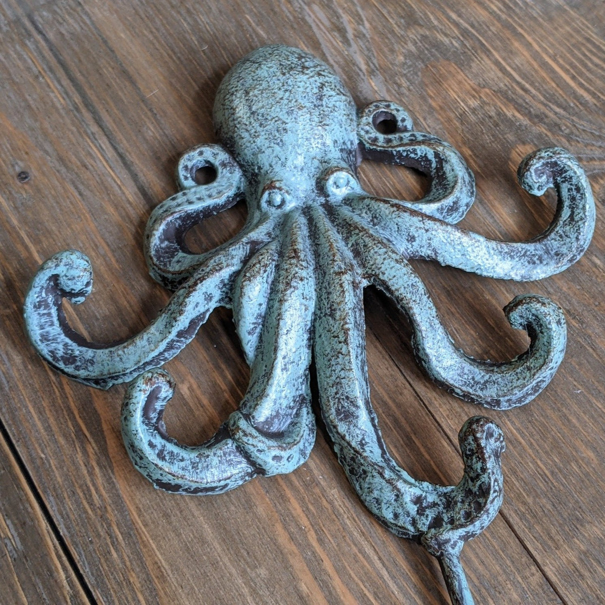 New OCTOPUS French Vintage Shabby Chic Metal Rustic GREEN