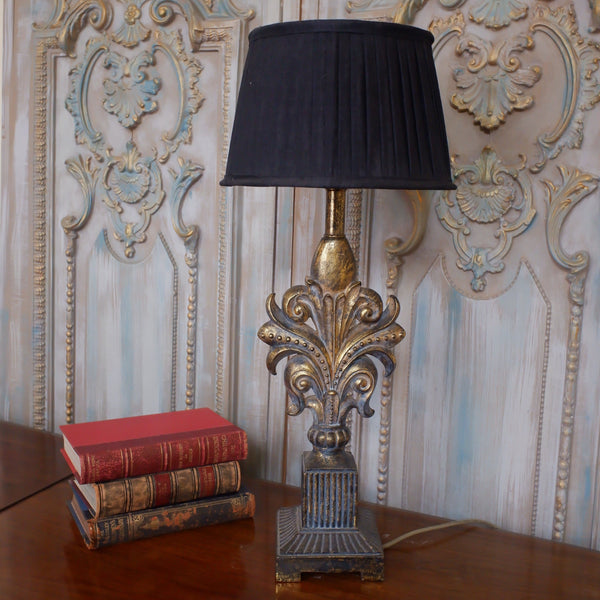 New Antique French Style Ornate Fleur De Lys Table Bedside Lamp