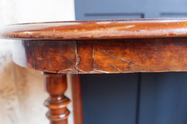 Antique Victorian WALNUT Library Serving Console Sofa Table Writing Office Desk