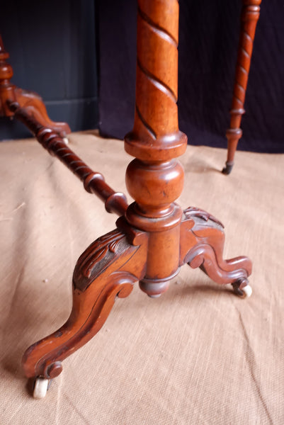 Antique Victorian WALNUT Drop Leaf Dining Sutherland Centre Side Table